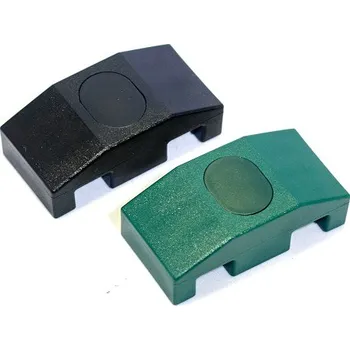 Příslušenství pro plot Příchytka panelu PVC čyřhranný sloupek 2D,3D panel jednoduchá nízká (černá, zelená )