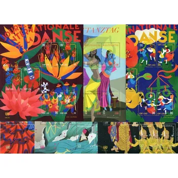 Poštovní známka (2016) ** - OSN - série - 6 x BLOCK - Tanec