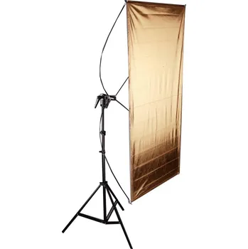 Fotoateliérová technika Odrazová deska, odrazový panel 60x120cm 2 v 1 zlatá/stříbrná (612SZ)