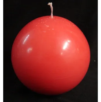 Svíčka Svíčka koule růžová 12 cm