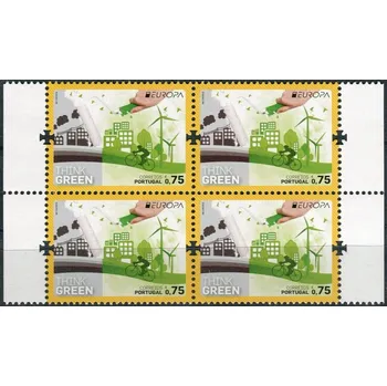 Poštovní známka CTT - Portugal post (2016) MiNr. 4134 ** - 0,75 € - Portugalsko - 4-bl - Evropa: Myslíme zeleně