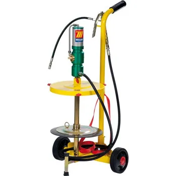 Čerpadlo Sestava pneumatického tukového čerpadla ■ pro soudky 16 - 30 kg - 1106 (Pneumatické tukové čerpadlo (60:1, 1600 g/min., sací trubka délky 480 mm), vhodné pro sudy 16 - 30 kg (Ø 260 - 320 mm)