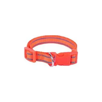 Obojek pro psa Tatrapet Benny obojek na psa Basic 15 mm x 25-40 cm nylon reflexní oranžový