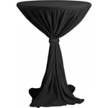 Ubrus na koktejlový stůl Ø 70 cm se stuhou Barva: černá