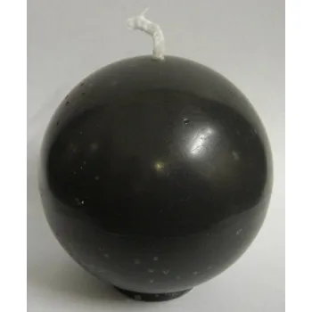 Svíčka Svíčka koule šedá 6 cm