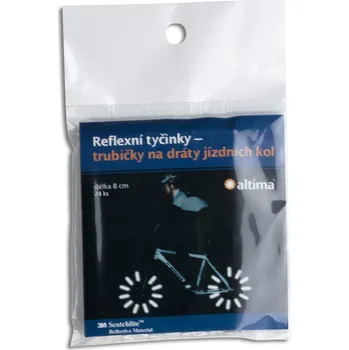 Reflexní tyčinky na dráty jízdních kol - balení 24 ks