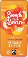 Seed & Bean Hořká čokoláda se zázvorem a mandarinkovým olejem bio 85 g