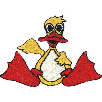 Vyšívané nažehlovací obrázky velké - kačer