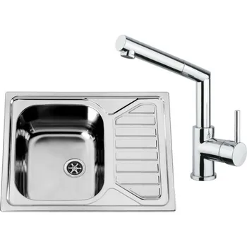 Nerezový dřez Sinks Okio 650 M 0,6 mm matný + Mix 350 P