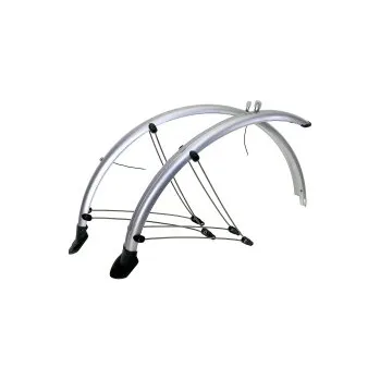 Blatník na kolo PRO-T Blatníky 28" stříbrné nebo černé-48mm plast s el.ved.