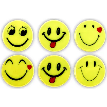 samolepka Reflexní samolepky - smajlíci sada 02 - balení 6 ks