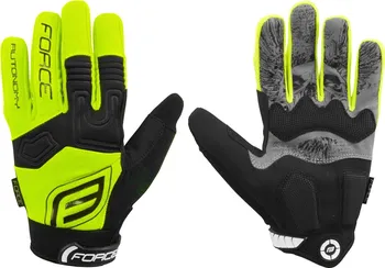 Cyklistické rukavice Force MTB Autonomy Fluo