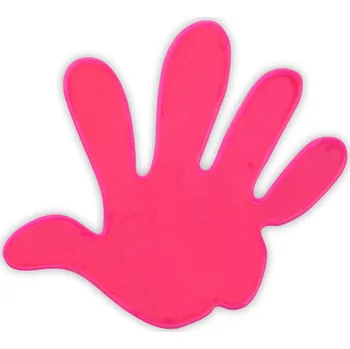 samolepka Reflexní samolepka - ruka růžová - balení 5 ks
