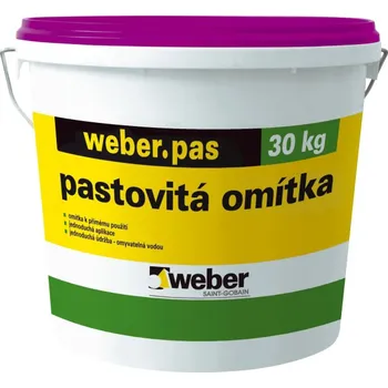 Omítka Weber Pas Aqua Balance zrnitý 1,5 mm 30 kg