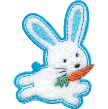 Nažehlovací aplikace velké - zajíc modrý