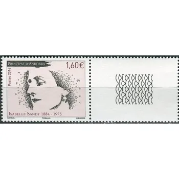 Poštovní známka Post France (2016) MiNr. 809 **- Andora (Fr.) - Isabelle Sandy - KP
