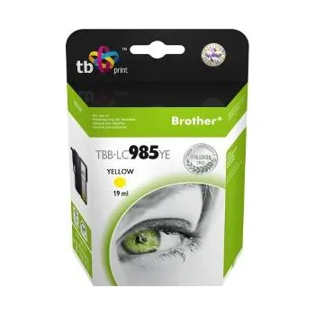 Ink. kazeta TB kompat. s Brother LC 985 YE 100% N