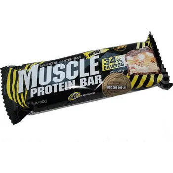 All Stars Muscle Protein Bar 80 g karamel/lískový ořech