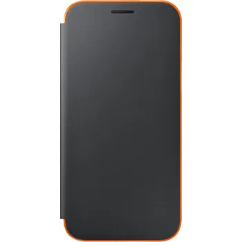 Pouzdro na mobilní telefon Samsung EF-FA520PBEGWW Neon Flip Cover A5 2017 černá