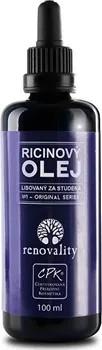 Pleťový olej Renovality Ricinový olej za studena lisovaný 100 ml