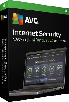 Antivir AVG Internet Security krabicová verze 1 zařízení 2 roky