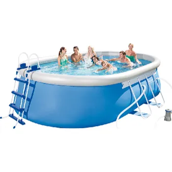 Bazén Bestway Steel Pro 56461 oválný 3,66 × 1,22 m + kartušová filtrace, schůdky, plachta