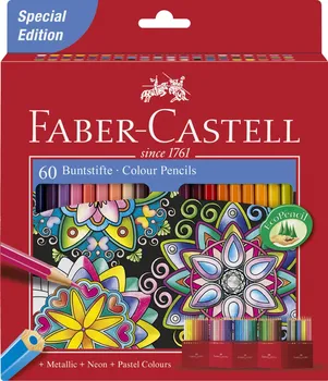 Pastelka Faber-Castell Klasické šestihranné pastelky papírová krabička 60 ks
