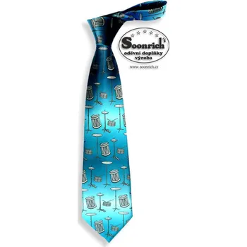 Kravata kravata modrá bicí, kor052
