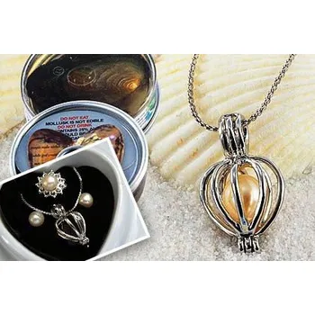 Náušnice Vlastní perla přání - náhrdelník, náušnice, prsten