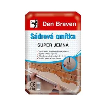 Průmyslové lepidlo Den Braven Sádrová omítka SUPER JEMNÁ 25 kg