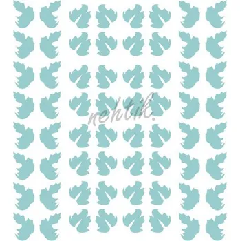 Nailee Samolepky Art na nehty lístečky světle modrá - 332-5