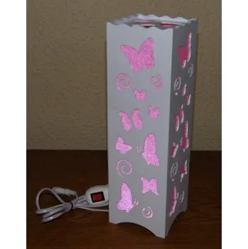 Příslušenství pro LED osvětlení Stolní dekorační LED lampa - růžový motýl VÝPRODEJ