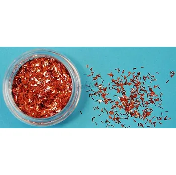 Třpytka na tělo a vlasy Sun Flower Zdobení nehtů Hologramové nitě T35 bronzové