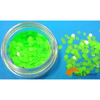 Sun Flower Zdobení nehtů - Šestihránky L54 zelené