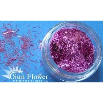 Třpytka na tělo a vlasy Sun Flower Zdobení nehtů Hologramové nitě T10 sv. růžová
