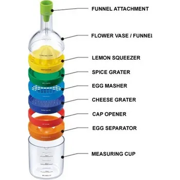 Set kuchyňských potřeb v láhvi 8v1