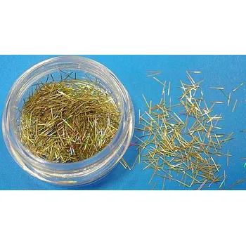 Třpytka na tělo a vlasy Sun Flower Zdobení nehtů Hologramové nitě T47 zlaté