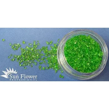 Sun Flower Zdobení nehtů - Drcené sklo KS40 zelené
