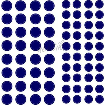 Nailee Samolepky Art na nehty kolečka tm.modrá - 198