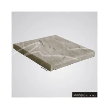 Dlažba Dlažba reliéfní BROŽ BŘIDLICE 40/40 - šedá