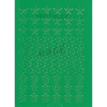 Nailee Samolepky Creativ hvězdy - zelené