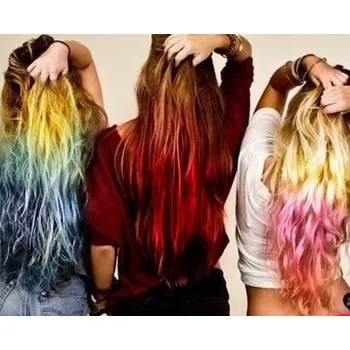 Barva na vlasy Křídová barva na vlasy Dexd - zelená/hnědá VÝPRODEJ