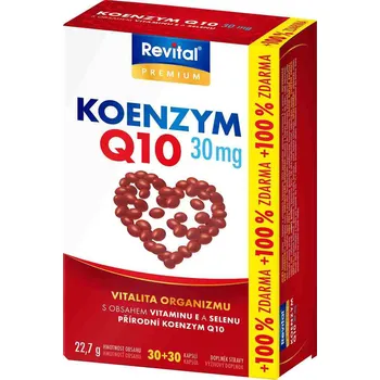 Revital Koenzym Q10 30 mg + selen + vitamín E 60 kapslí