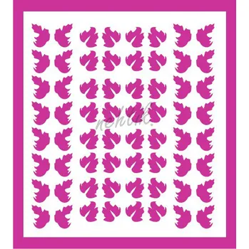 Nailee Samolepky Art na nehty lístečky tm. růžové - 328-5