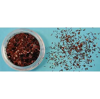 Třpytka na tělo a vlasy Sun Flower Zdobení nehtů Hologramové nitě T32 hnědé