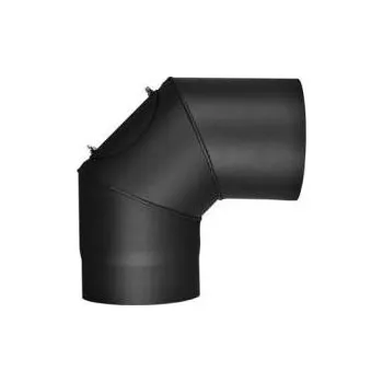 Kouřovod HAAS+SOHN Koleno s čistícím otvorem 90 / 150mm (síla 1,5mm v barvě šedá)