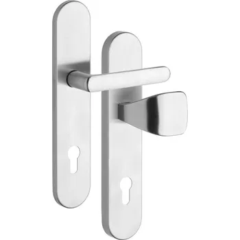 Dveřní kování ROSTEX Bezpečnostní kování BK RX 802-50 Exclusive Provedení: Madlo PZ (klika/madlo pro FAB), Rozteč: 92 mm, Povrch: Nerez chrom (0100)