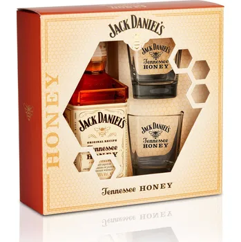Jack Daniel's Tennessee Honey 35 %, 0,7 l + 2 skleničky
