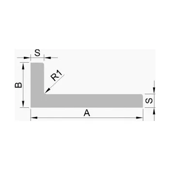 Stavební profil Hliníkový L profil 40x25x3