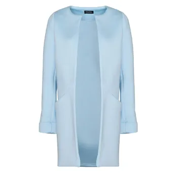 Dámský kabát Figl M366 světle modrý